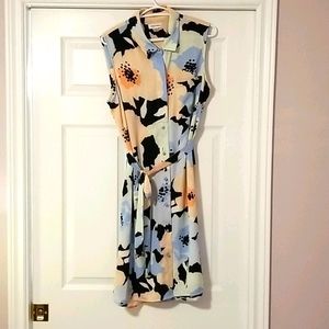 Calvin Klein Mod Flower Shift Dress